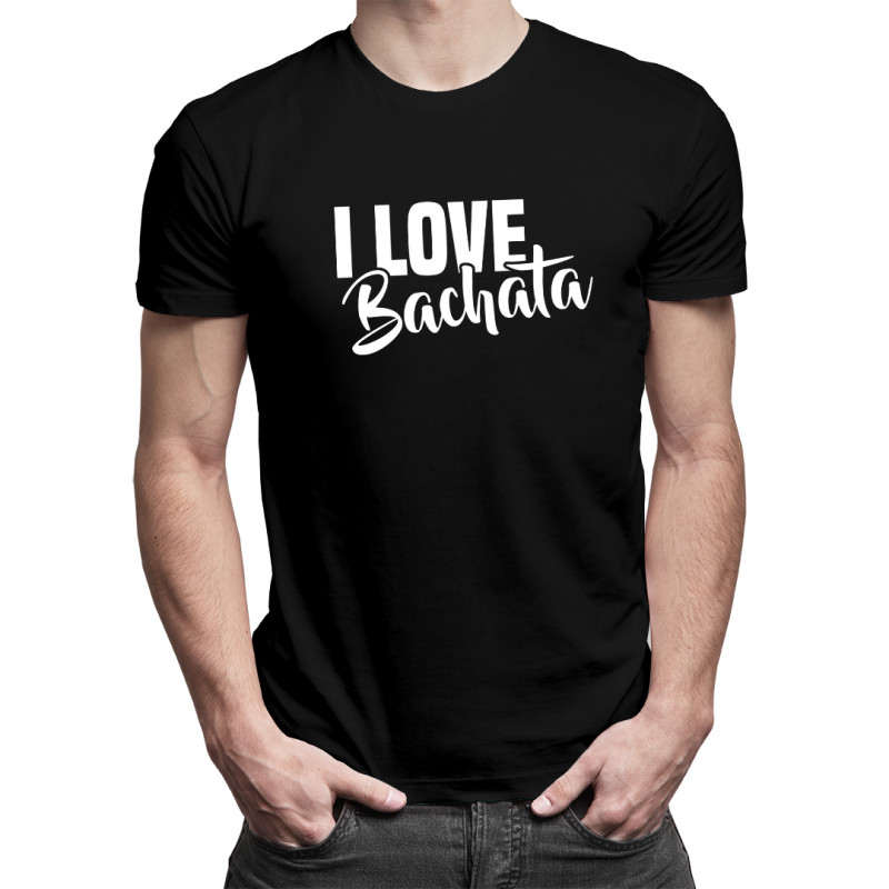 Levně I love bachata - pánské tričko s potiskem