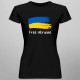 Free Ukraine - dámské tričko s potiskem
