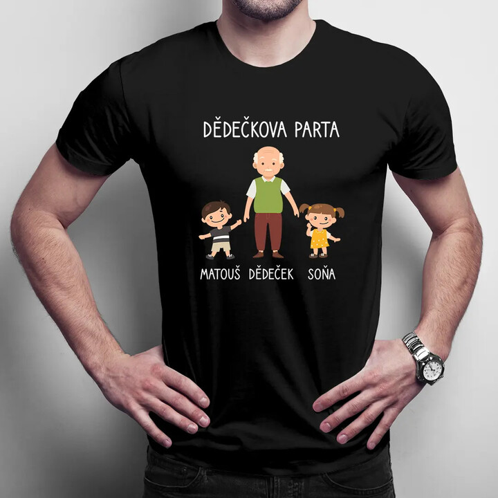 Dědečkova parta - pánské tričko s potiskem