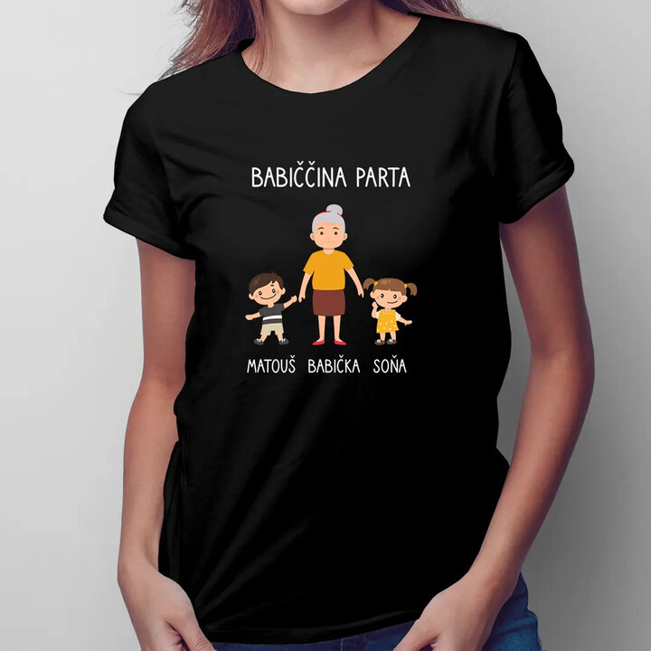 Babiččina parta - dámské nebo unisex tričko s potiskem