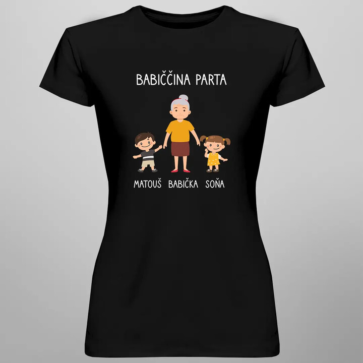 Babiččina parta - dámské nebo unisex tričko s potiskem