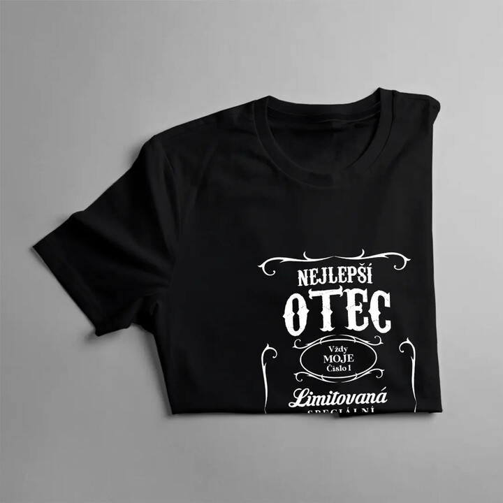 Nejlepší otec, vždy moje číslo 1- pánské tričko s potiskem