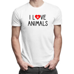 I love animals v2 - pánské tričko s potiskem
