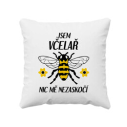 Jsem včelař, nic mě nezaskočí - polštář s potiskem