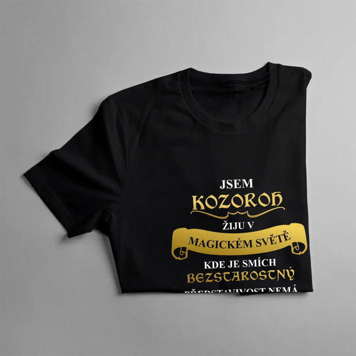 Jsem kozoroh - žiju v magickém světě - dámské tričko s potiskem