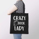 Crazy book lady - taška s potiskem