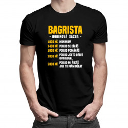Bagrista - hodinová sazba - pánské tričko s potiskem