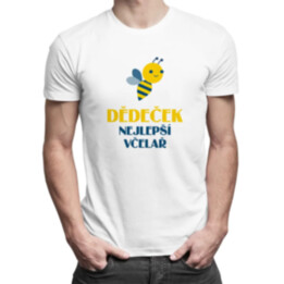 Dědeček - nejlepší včelař - pánské tričko s potiskem