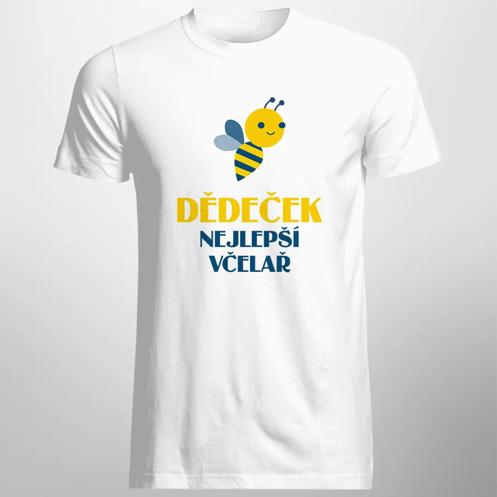 Dědeček - nejlepší včelař - pánské tričko s potiskem