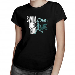 Triathlon - swim, bike, run v2 - dámské tričko s potiskem