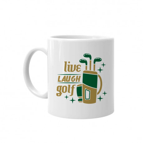 Live, laugh, golf - hrnek s potiskem