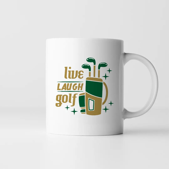 Live, laugh, golf - hrnek s potiskem