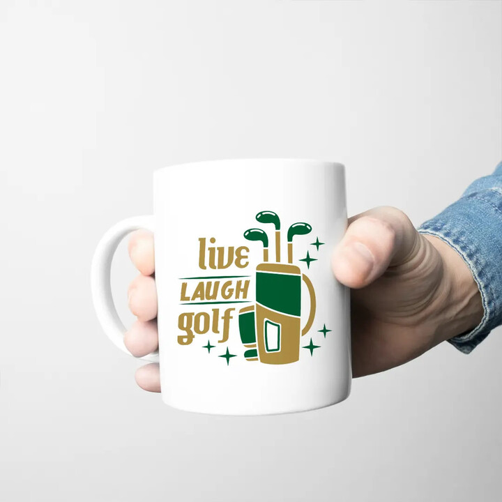 Live, laugh, golf - hrnek s potiskem