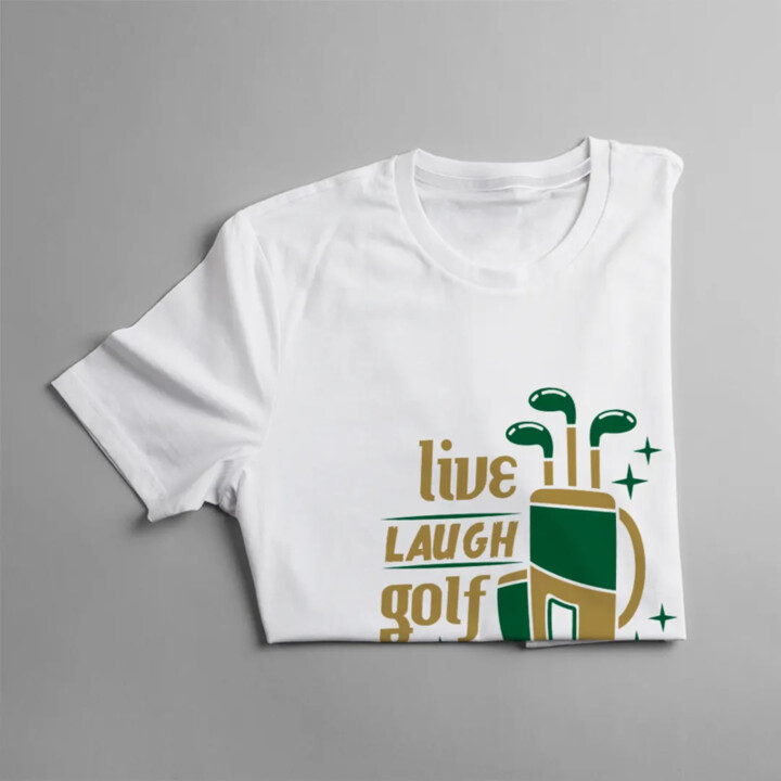 Live, laugh, golf - pánské tričko s potiskem