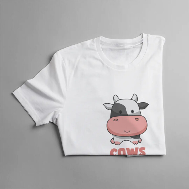 Cows make me happy - dámské tričko s potiskem