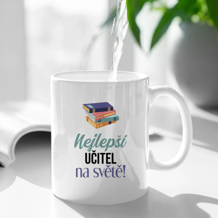 Nejlepší učitel na světě - hrnek s potiskem