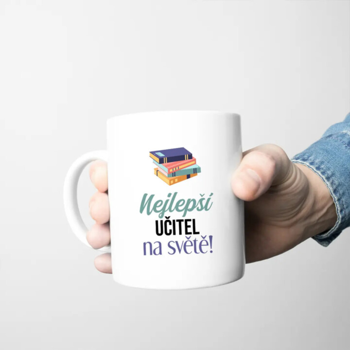 Nejlepší učitel na světě - hrnek s potiskem