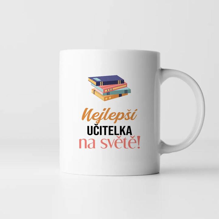 Nejlepší učitelka na světě - hrnek s potiskem