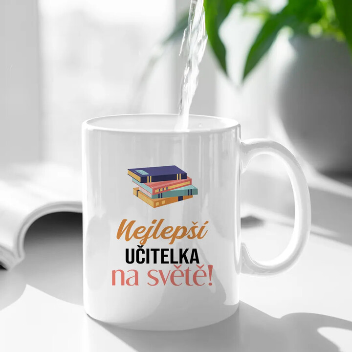 Nejlepší učitelka na světě - hrnek s potiskem
