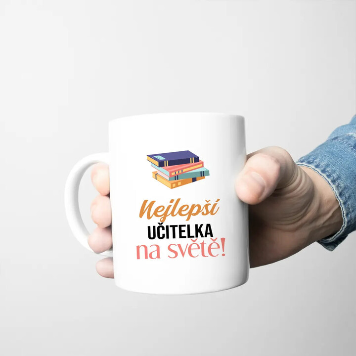 Nejlepší učitelka na světě - hrnek s potiskem