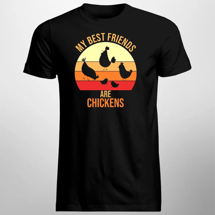 My best friends are chickens - pánské tričko s potiskem