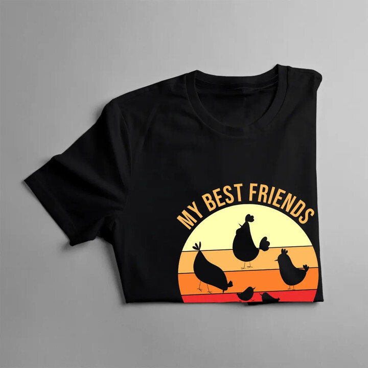 My best friends are chickens - pánské tričko s potiskem