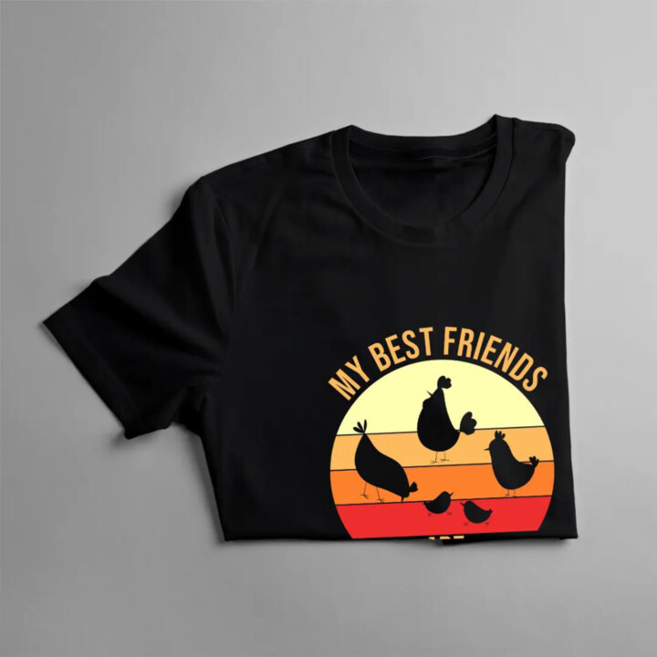My best friends are chickens - dámské tričko s potiskem