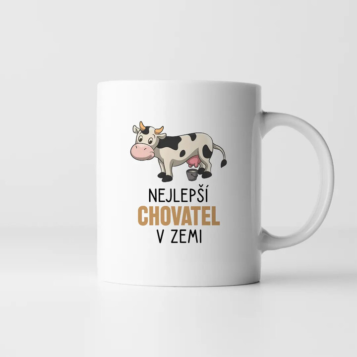 Nejlepší chovatel v zemi (krávy) - hrnek s potiskem