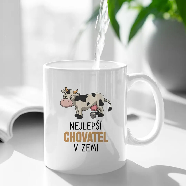 Nejlepší chovatel v zemi (krávy) - hrnek s potiskem