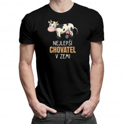 Nejlepší chovatel v zemi (krávy) - pánské tričko s potiskem