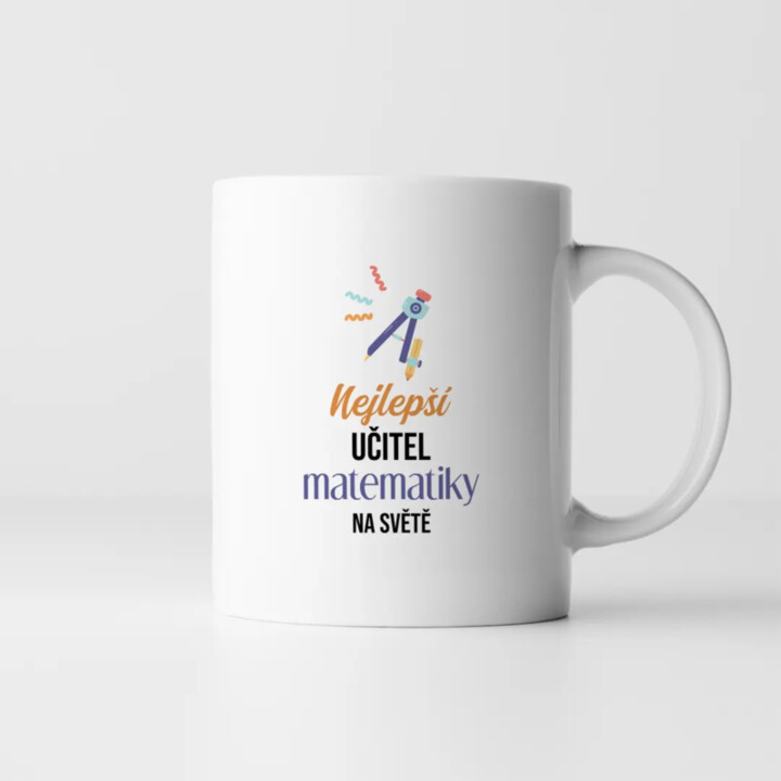 Nejlepší učitel matematiky na světě - hrnek s potiskem