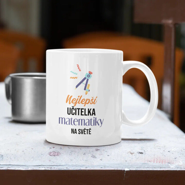 Nejlepší učitelka matematiky na světě - hrnek s potiskem