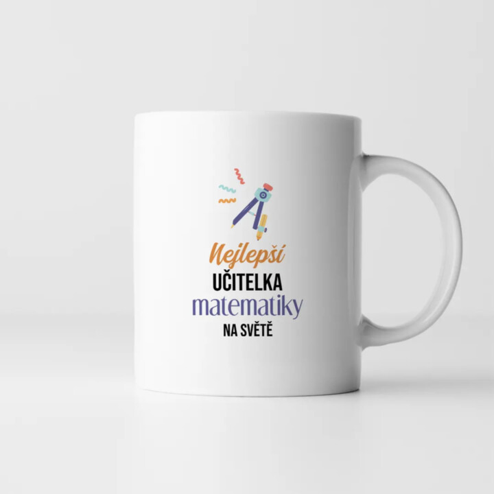 Nejlepší učitelka matematiky na světě - hrnek s potiskem