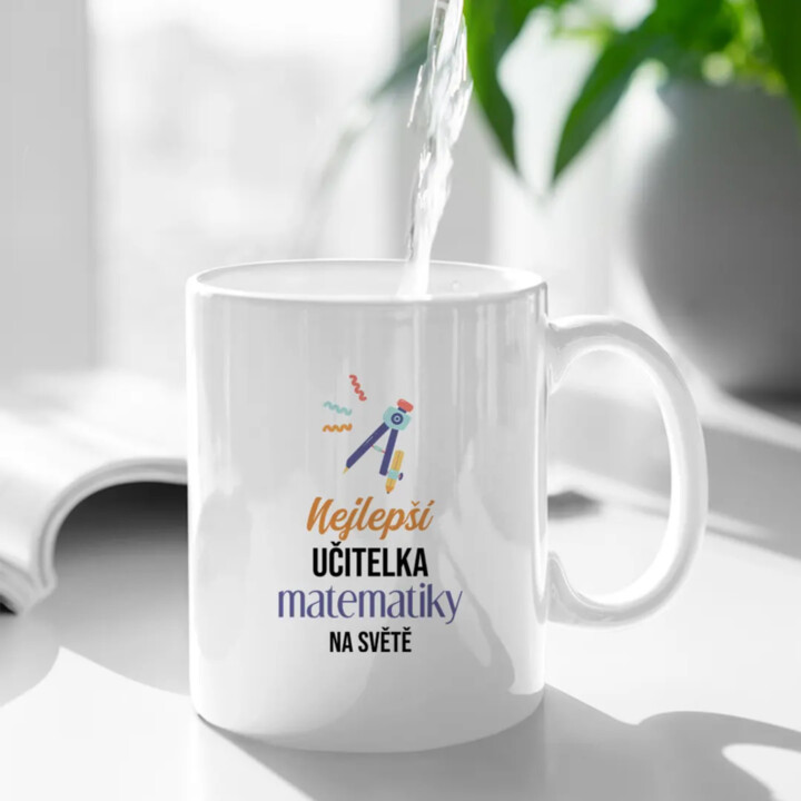 Nejlepší učitelka matematiky na světě - hrnek s potiskem