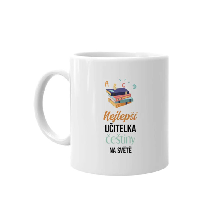 Nejlepší učitelka češtiny na světě - hrnek s potiskem