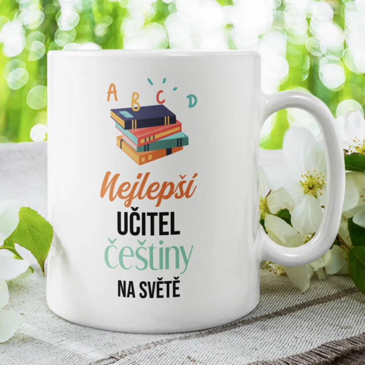 Nejlepší učitel češtiny na světě - hrnek s potiskem