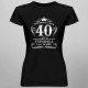 40 let, abych vypadala tak dobře - dámská trička s potiskem