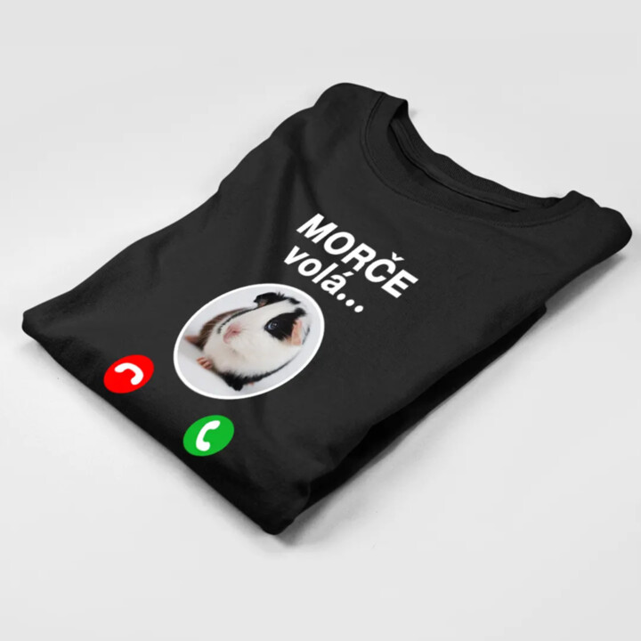 Morče volá, musím jít - pánské tričko s potiskem