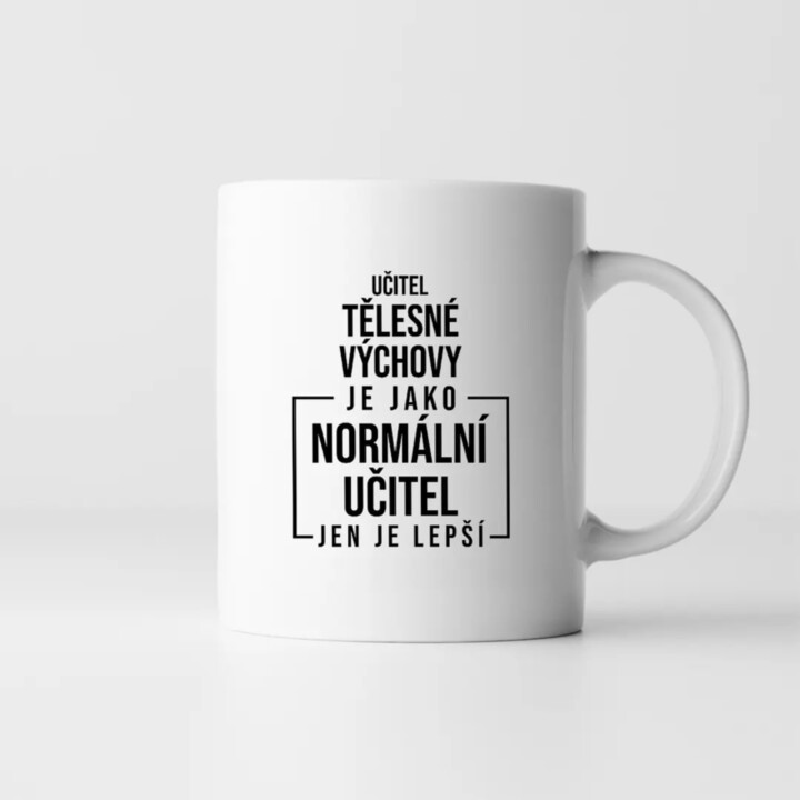 Učitel tělesné výchovy - hrnek s potiskem