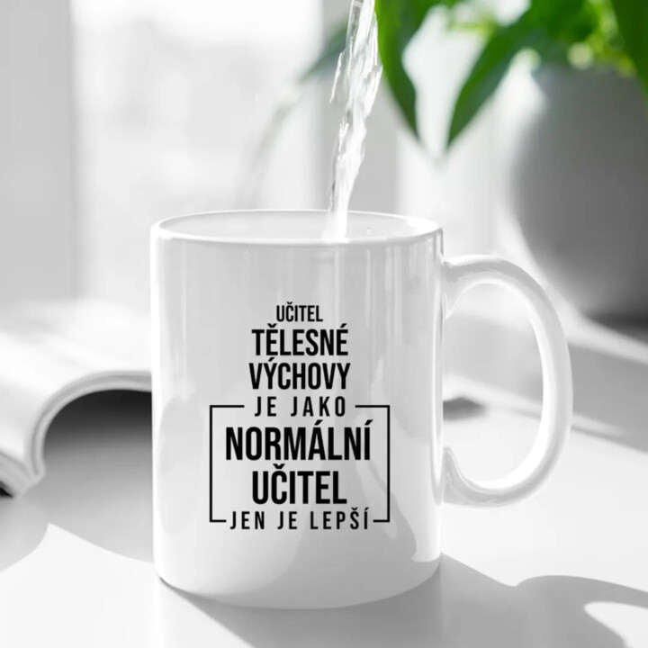 Učitel tělesné výchovy - hrnek s potiskem