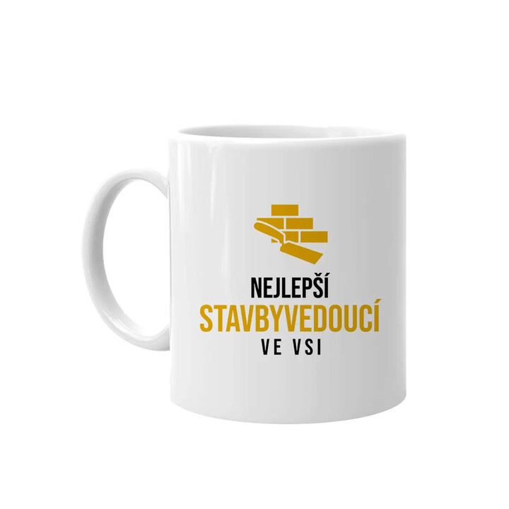 Nejlepší stavbyvedoucí ve vsi - hrnek s potiskem