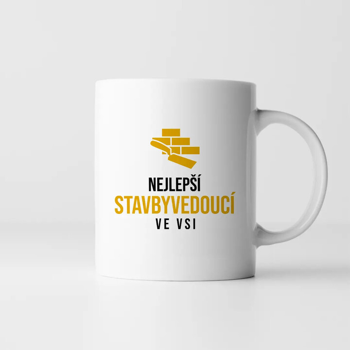 Nejlepší stavbyvedoucí ve vsi - hrnek s potiskem