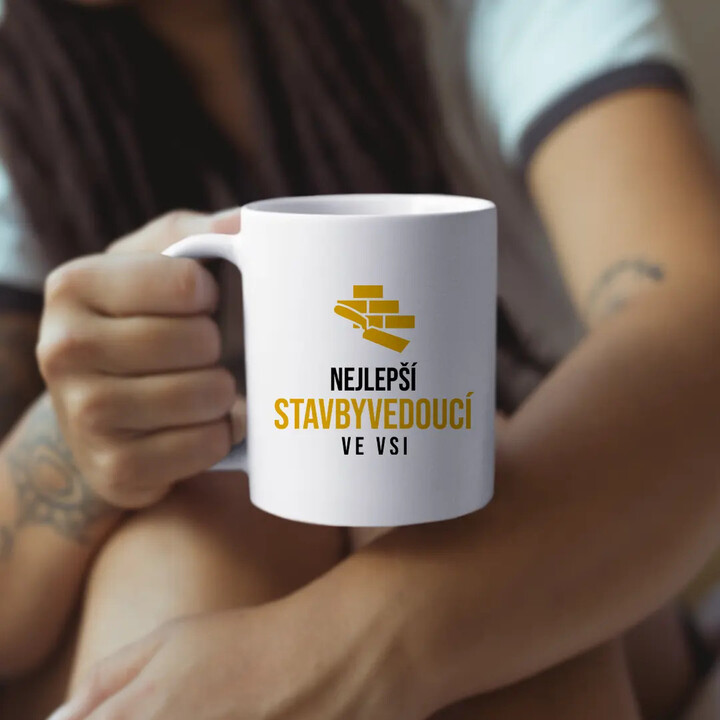 Nejlepší stavbyvedoucí ve vsi - hrnek s potiskem