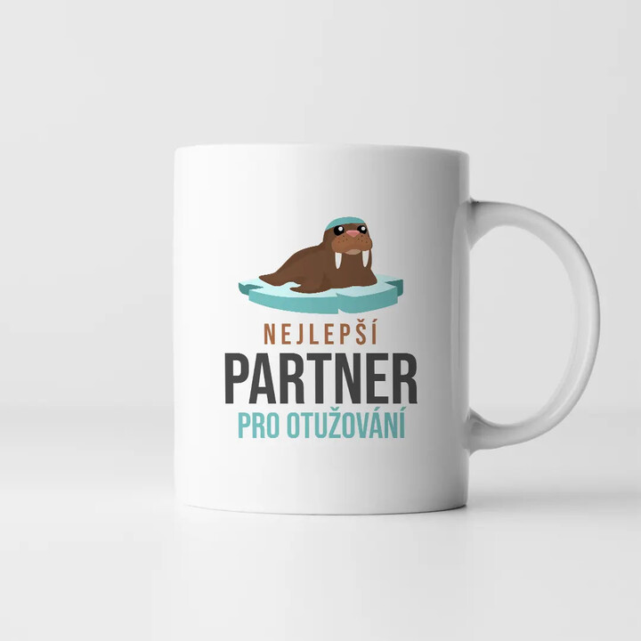 Nejlepší partner pro otužování - hrnek s potiskem