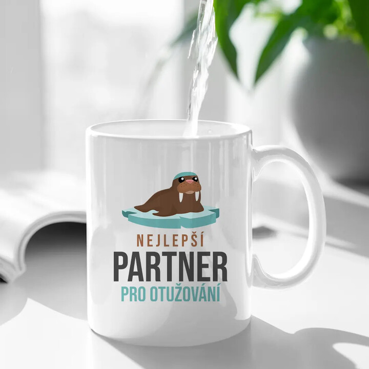 Nejlepší partner pro otužování - hrnek s potiskem