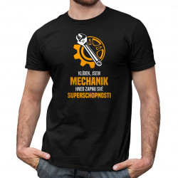Klídek, jsem mechanik - hned zapnu své superschopnosti - pánské tričko s potiskem
