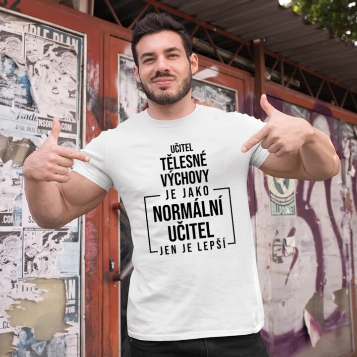 Učitel tělesné výchovy - pánské tričko s potiskem