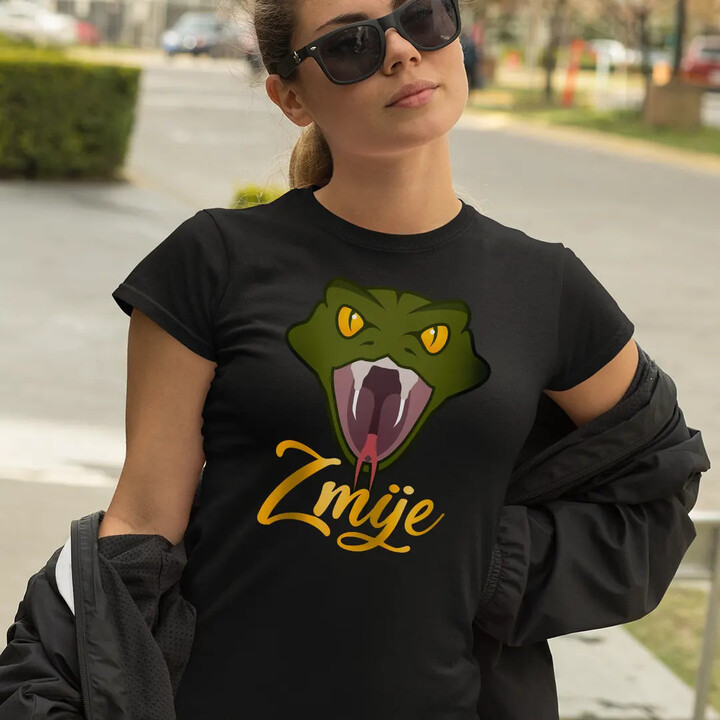 Zmije - dámské tričko s potiskem