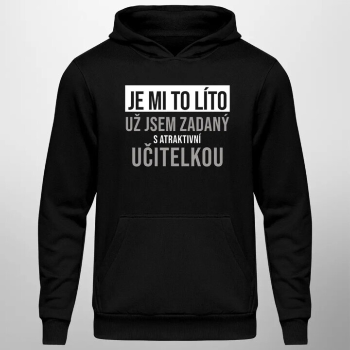 Zadaný s atraktivní učitelkou - pánská mikina s potiskem