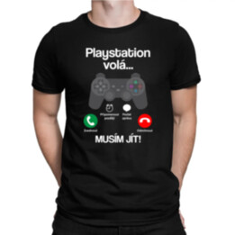 Playstation volá, musím jít - pánské tričko s potiskem